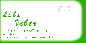 lili veber business card